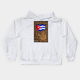 Cuban Flag Ape Kids Hoodie